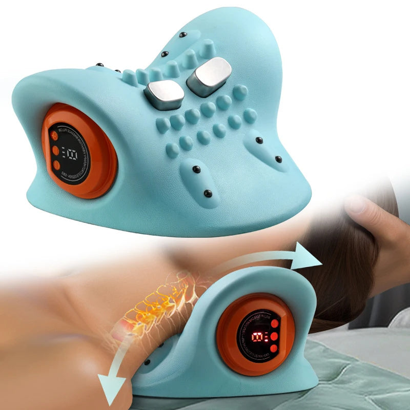 Neck Massager Adults Cervical Spine Relief Traction Portable Neck Head Acupuncture Point Massage Pillow Neck Massager Adults Cervical Spine Relief Traction Portable Neck Head Acupuncture Point Massage Pillow